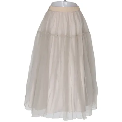 Jupe en tulle (Beige) de Andiata Polyamide, Polyester