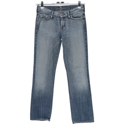 Spijkerbroek (Blauw) van 7 for All Mankind Katoen, Polyurethaan