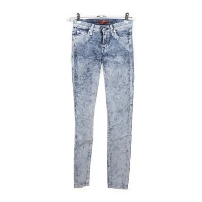 Spijkerbroek (Blauw) van 7 for All Mankind Katoen, Elastaan