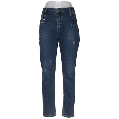 Jeans (Blue) from Miss Natalie Cotton, Elastane, Polyester