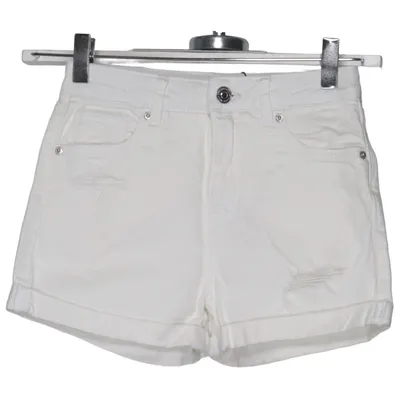 Denim shorts (White) from Lab Industries Cotton, Elastane