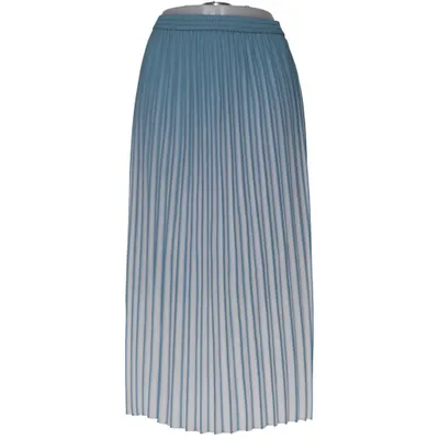Jupe longue (Bleu, Blanc) de Just Polyester, Viscose