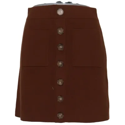 Jupe (Marron) de La Maille Sézane Laine de mouton