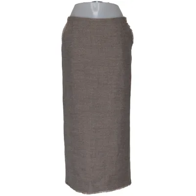 Jupe (Beige) de Mark Kenly Dominotan Coton, Polyester, Laine