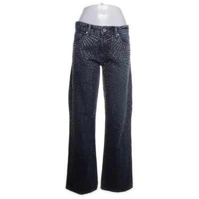 Jeans (Blau, Silber) von Zara Baumwolle, Lyocell