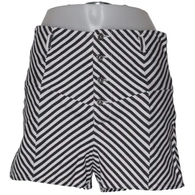 Shorts (Black, White) from G by Guess Cotton, Polyester