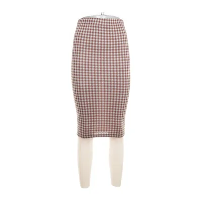 Rok (Bruin, Wit) van Ambar Katoen, Elastaan, Polyester