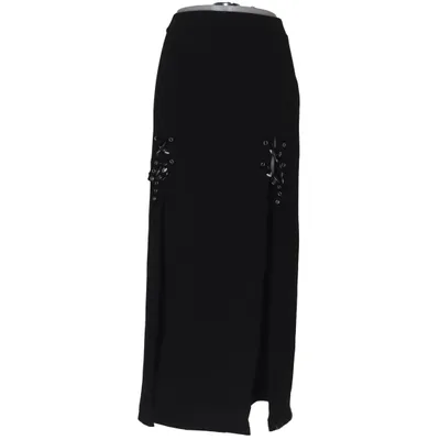 Jupe longue (Noir) de Romwe Élasthane, Polyester