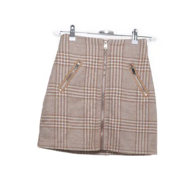 Kjol (Beige, Vit) från Amisu Akryl, Polyamid, Polyester, Viskos