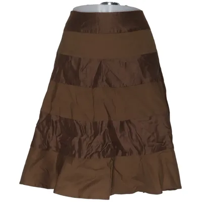 Skirt (Beige) from Turnover Acetate, Cotton, Cupro, Elastane, Polyamide
