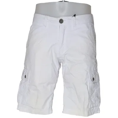 Cargo shorts (White) from Schott NYC Cotton, Polyamide, Polyester