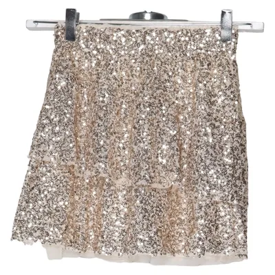 Nederdel (Beige, Sølv) fra Zara Polyester