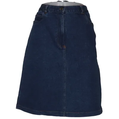 Jeansnederdel (Blå) fra Casual Woman Bomuld, Elastan