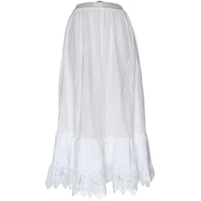 Långkjol (Vit) från gede Bomull