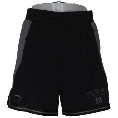 Trainingsshorts (Zwart, Grijs) van Teveo Polyester