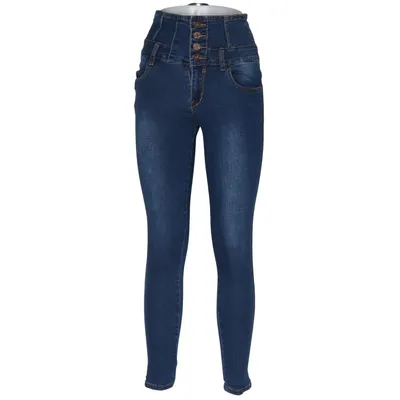 Jeans (Blå) från R Jonaco Bomull, Elastan, Polyester
