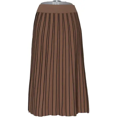 Nederdel (Beige, Sort) fra Dagmar Polyester, Viscose