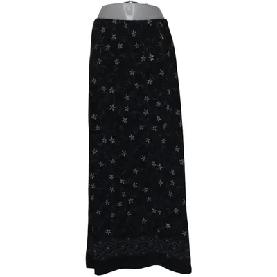 Långkjol (Svart, Vit) från Hpo Elastan, Polyester