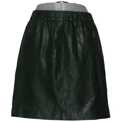 Lederrock (Grün) von Denim Hunter Elasthan, Leder, Polyester