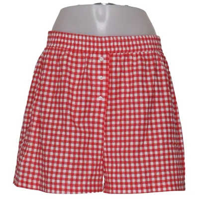 Pyjamashorts (Rood, Wit) van ASOS Design Katoen