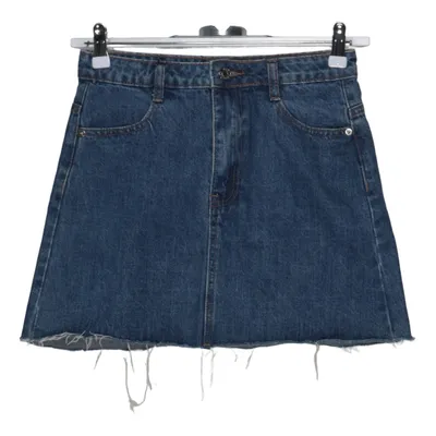 Spijkerrok (Blauw) van Missguided Petite Katoen