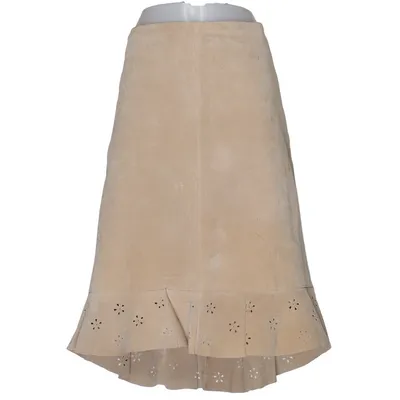 Läderkjol (Beige) från Vero Moda Skinn, Polyester