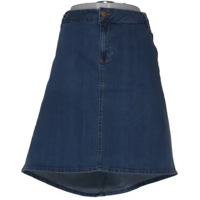 Denim skirt (Blue) from Denim Identity by Zizzi Cotton, Elastane