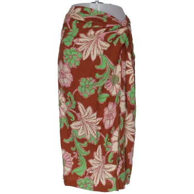 Wrap skirt (Brown, Pink, Green) from Mango