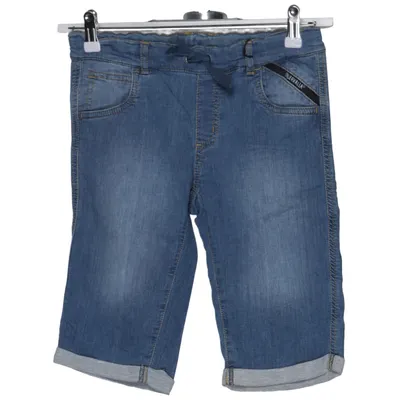 Denim shorts (Blauw) van Villervalla Katoen, Elastaan