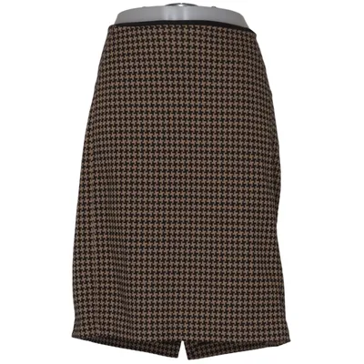 Skirt (Beige, Black) from New York & Company Elastane, Polyester, Viscose