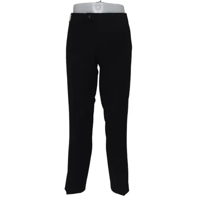 Kostuumbroek (Zwart) van Dressmann Premium Collection Polyester, Wol