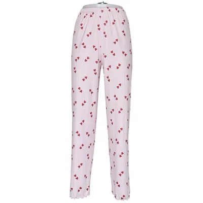 Pyjama broek (Roze, Rood) Elastaan, Polyester