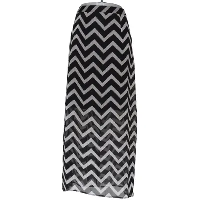 Maxi rok (Zwart, Wit) van Geena Polyester