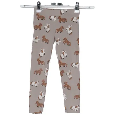 Leggings (Grå, Brun, Hvid) fra Wauw Capow Bomuld, Elastan