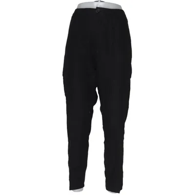 Pantalon (Noir) de Prêt Élasthane, Lin, Viscose
