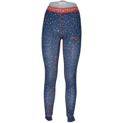 Leggings (Blauw, Oranje) van Kari Traa Elastaan, Polyester