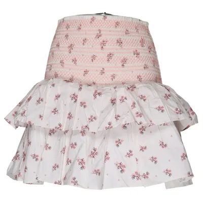 Jupe (Blanc, Rose) de By Malina Coton