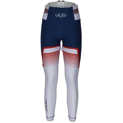Träningstights (Blå, Vit, Röd) från Gavelo Elastan, Återvunnen polyester