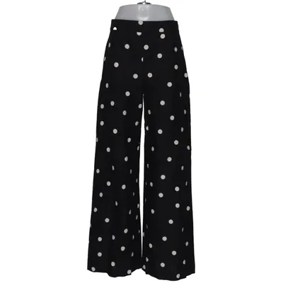Palazzo pants (Black, White) from Sézane Cotton, Linen, Viscose