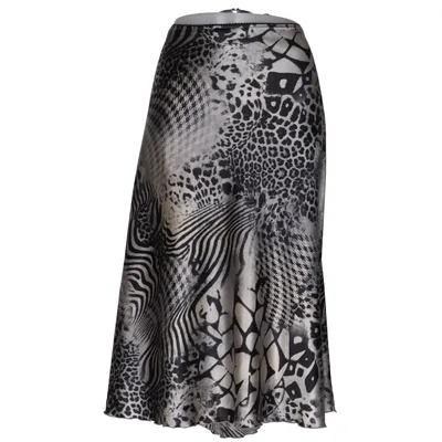 Maxi nederdel (Sort, Grå, Hvid) Polyester