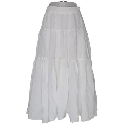 Jupe longue (Blanc) de H&M Lyocell, Polyester, Coton