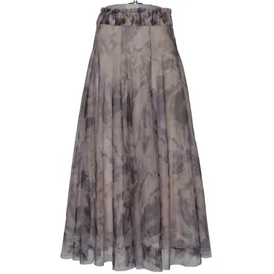 Jupe longue (Violet, Multicolore) de H&M Trend Polyester
