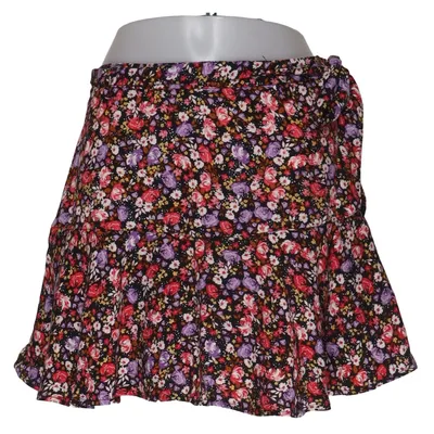 Skirt (Black, Multicolored) from Stradivarius Polyester