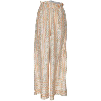 Palazzo pants (Orange, White, Green) from Claudie Pierlot Silk