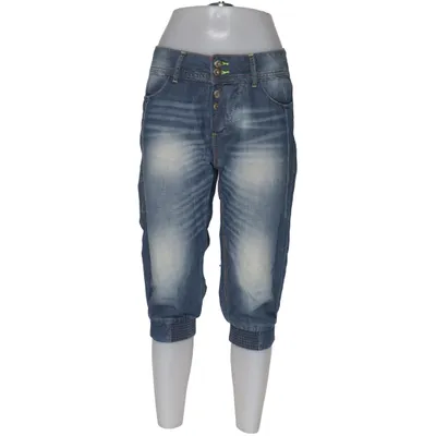 Driekwart broek (Blauw) van M.O.D. Katoen, Linnen