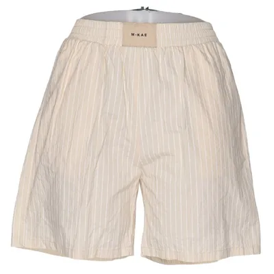 Pyjamasshorts (Beige, Hvid) fra M-KAE Bomuld