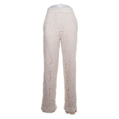 Broek (Beige) van Second Female Katoen, Elastaan, Polyamide, Polyester, Viscose