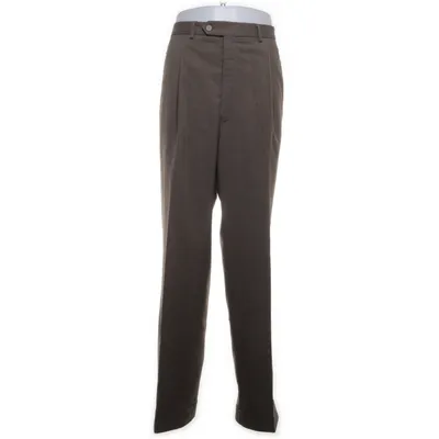 Kostuumbroek (Bruin) van Oscar Jacobson Polyester, Wol