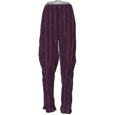 Pants (Purple, Multicolored) from Casual Woman Cotton