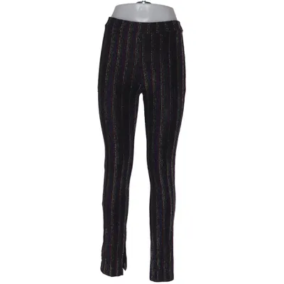 Pants (Black, Multicolored) from Zara Knit Elastane, Metallic fiber, Polyamide